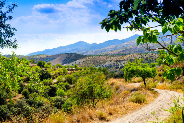 View,West,From,Cadiar,Village,In,The,Alpujarras,Mountains,,Granada