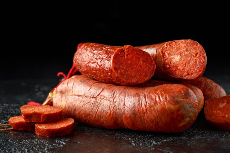 Traditional,Balearic,Raw,Cured,Meat,Sobrassada,Sausage,Made,From,Ground