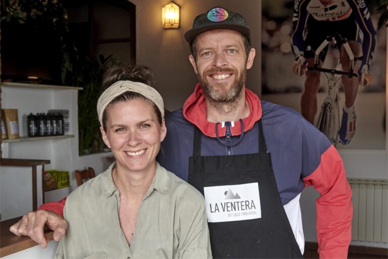 Dansk par bag cykelhotellet La Ventera