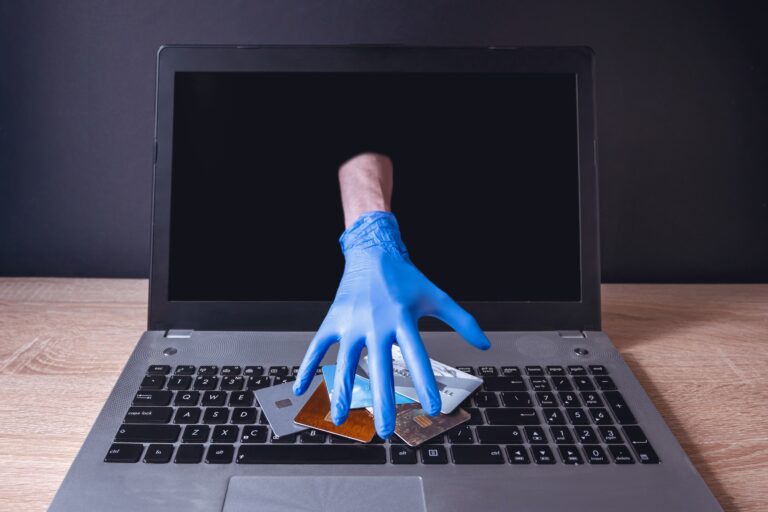 Cybercrime.,Theft,Of,Money,Through,Online,Services.,Unprotected,Computer,From