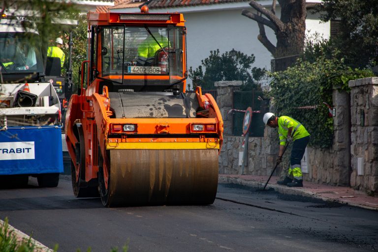 Ny asfaltering i Nerja