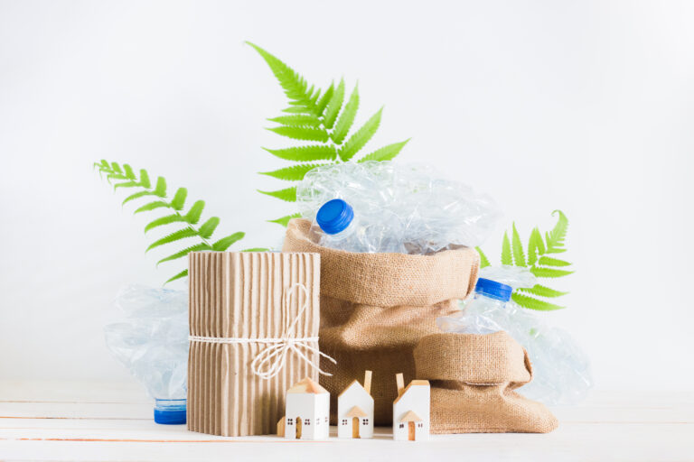 Sack,Bag,With,Garbage,Recycle,Plastic,Bottles,And,Gift,Box