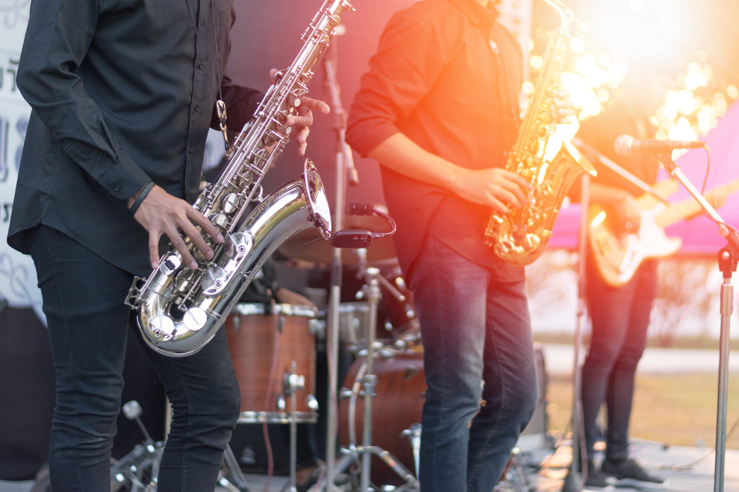 World,Jazz,Festival.,Saxophone,,Music,Instrument,Played,By,Saxophonist,Player